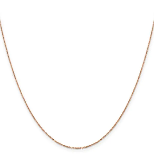 Leslie's 14K Rose Gold 1.1mm Flat Cable Chain Image 2 Atlanta West Jewelry Douglasville, GA