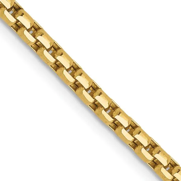 Leslie's 14K 2.4mm Semi-Solid D/C Round Box Chain J. West Jewelers Round Rock, TX