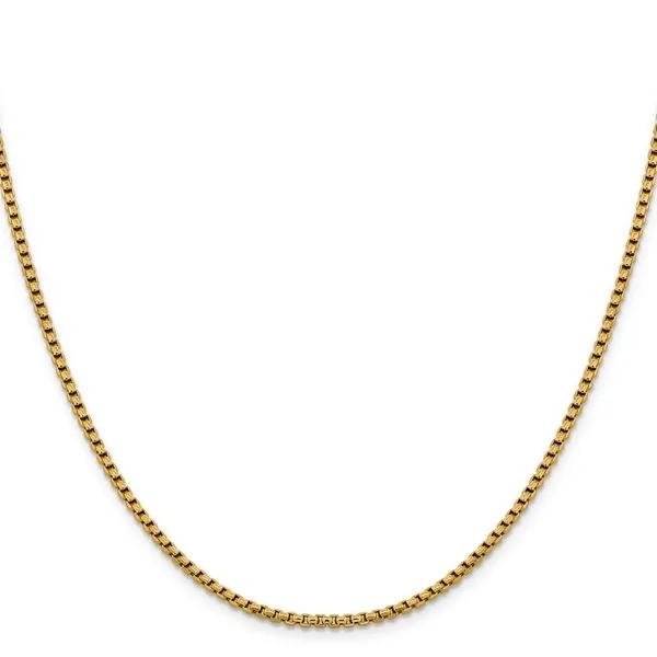Leslie's 14K 2.4mm Semi-Solid D/C Round Box Chain Image 2 J. West Jewelers Round Rock, TX