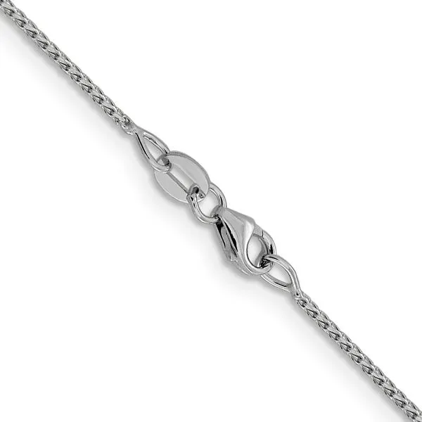 Leslie's 14K White Gold 1mm D/C Open Franco Chain Image 3 Diny's Jewelers Middleton, WI