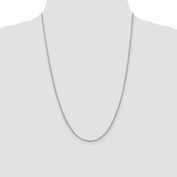 Leslie's 14K White Gold 1.1mm Franco Chain Image 4 Diamond Design Jewelers Somerset, KY
