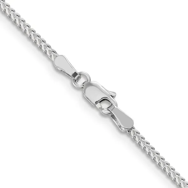 Leslie's 14K White Gold 1.25mm Franco Chain Image 3 Diamond Design Jewelers Somerset, KY