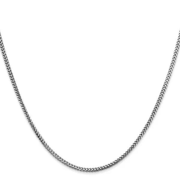 Leslie's 14K White Gold 1.5mm Franco Chain Image 2 Diamond Design Jewelers Somerset, KY