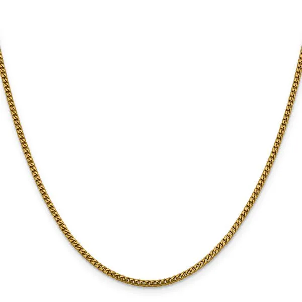 Leslie's 14K 2mm Franco Chain Image 2 Diny's Jewelers Middleton, WI