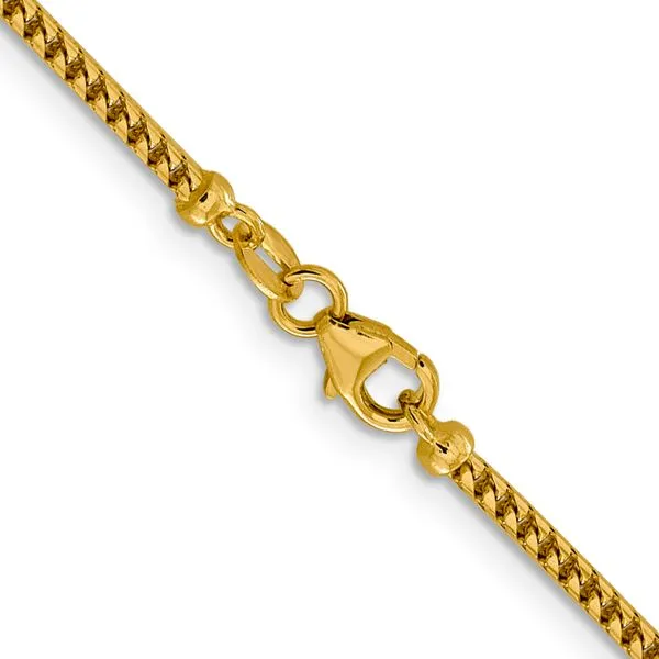 Leslie's 14K 2mm Franco Chain Image 3 Diny's Jewelers Middleton, WI