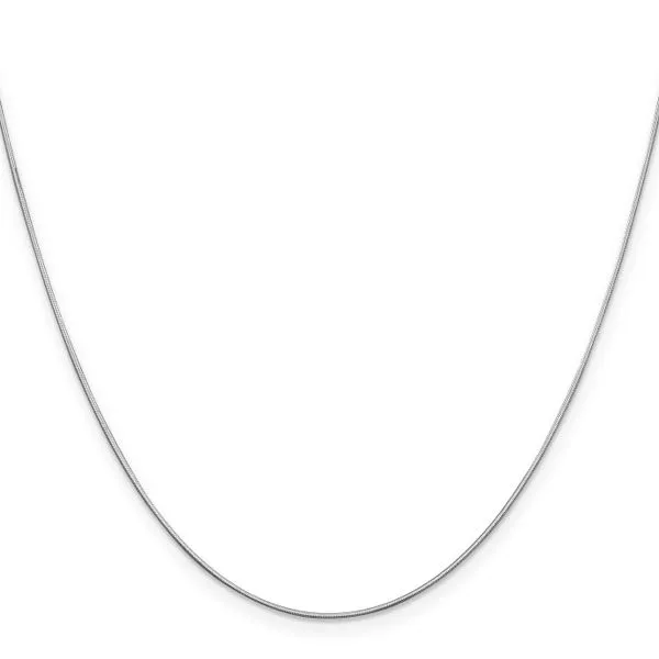 Leslie's 14K White Gold .8mm D/C Octagonal Snake Chain Image 2 Johnson Jewellers Lindsay, ON