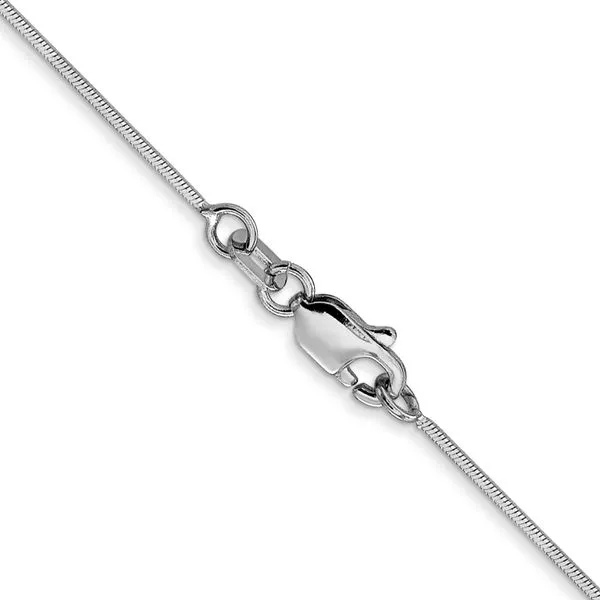 Leslie's 14K White Gold .8mm D/C Octagonal Snake Chain Image 3 Johnson Jewellers Lindsay, ON