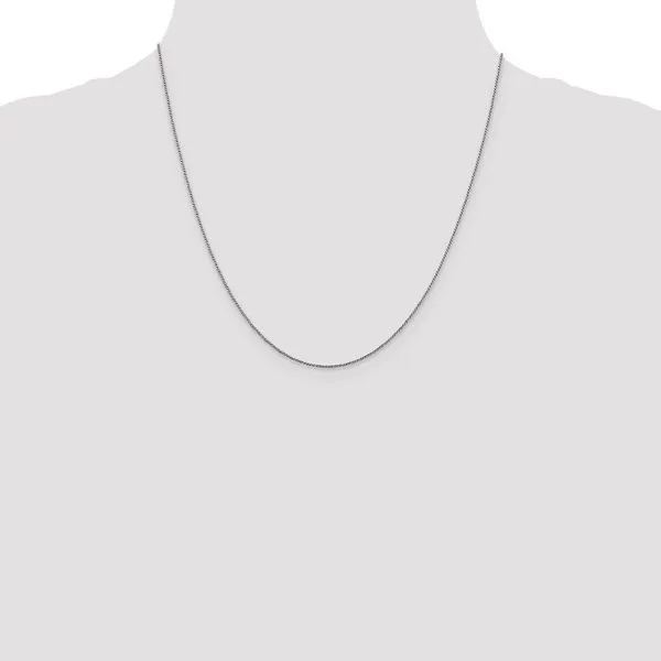 Leslie's 14K White Gold .9mm D/C Twisted Box Chain Image 4 Johnson Jewellers Lindsay, ON