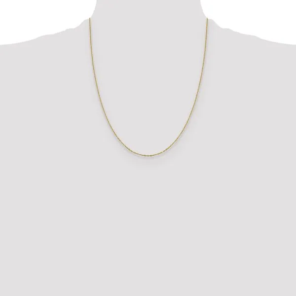 Leslie's 14K 1mm D/C Open Long Link Cable Chain Image 4 Diny's Jewelers Middleton, WI