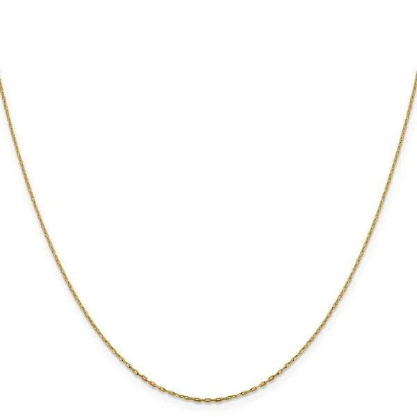 Leslie's 14K 1mm D/C Open Long Link Cable Chain Image 2 Diamond Design Jewelers Somerset, KY