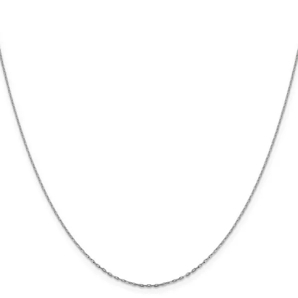 Leslie's 14K White Gold 1mm D/C Open Long Link Cable Chain Image 2 Jewelry Design Studio Jensen Beach, FL