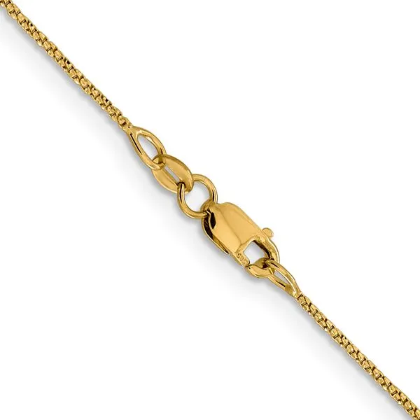 Leslie's 14K .9mm D/C Twisted Box Chain Image 3 Diny's Jewelers Middleton, WI