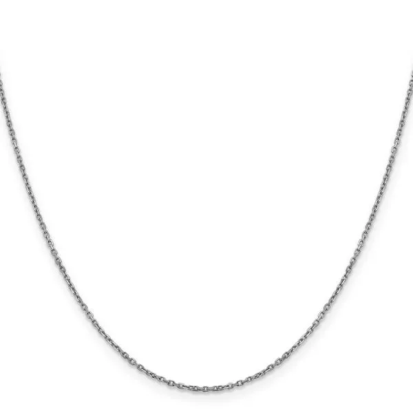 Leslie's 14K White Gold 1.25mm D/C Rolo Chain Image 2 Jewelry Design Studio Jensen Beach, FL