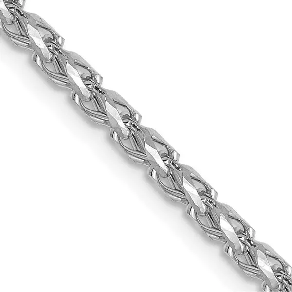 Leslie's 14K White Gold 2.1mm D/C Open Franco Chain Spencer's Jewelers Athens, GA
