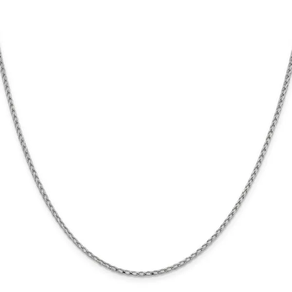Leslie's 14K White Gold 2.1mm D/C Open Franco Chain Image 2 Spencer's Jewelers Athens, GA