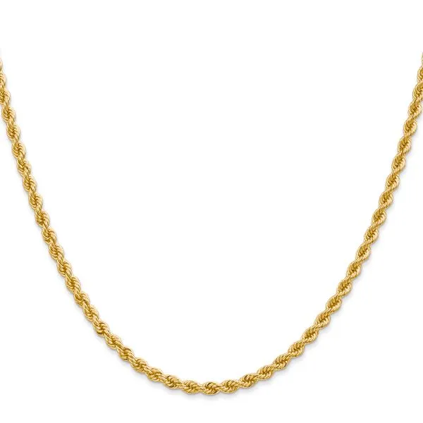 Leslie's 14K 2.75mm Solid Regular Rope Chain Image 2 Albert's Jewelers Kingsland, GA