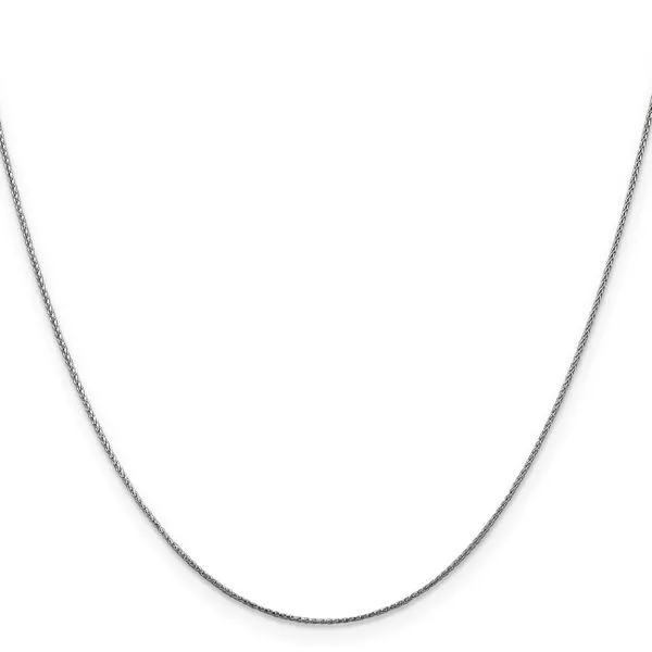 Leslie's 14K White Gold .65mm D/C Spiga Chain Image 2 Diamond Design Jewelers Somerset, KY