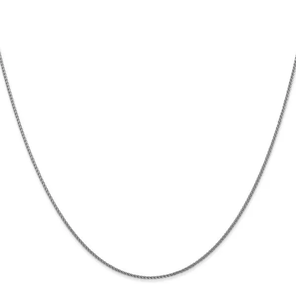 Leslie's 14K White Gold 1mm D/C Spiga Chain Image 2 Diamond Design Jewelers Somerset, KY