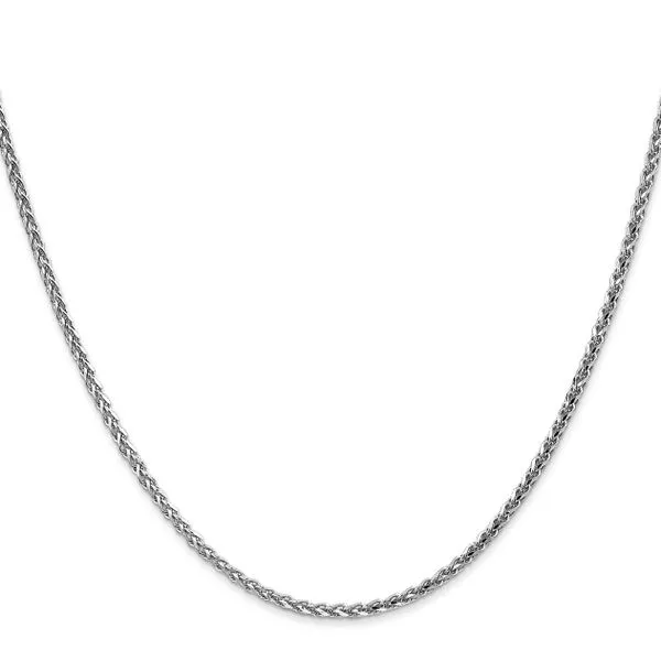Leslie's 14K White Gold 1.8mm Solid D/C Spiga Chain Image 2 Johnson Jewellers Lindsay, ON