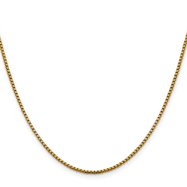 Leslie's 14K 1.85mm Semi-Solid D/C Round Box Chain Image 2 Diny's Jewelers Middleton, WI