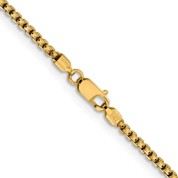 Leslie's 14K 1.85mm Semi-Solid D/C Round Box Chain Image 3 Diny's Jewelers Middleton, WI