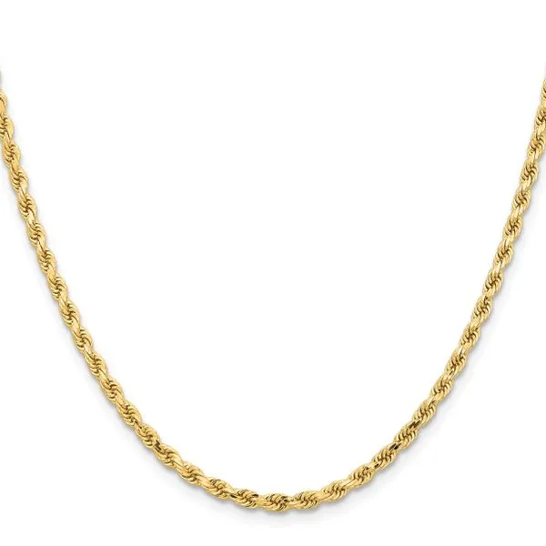 Leslie's 14K 3.25mm Diamond-Cut Rope Chain Image 2 Johnson Jewellers Lindsay, ON