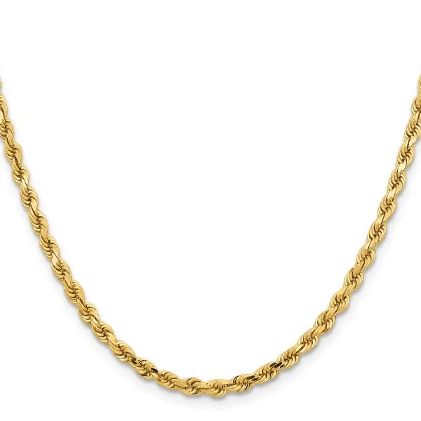 Leslie's 14K 3.75mm Diamond-Cut Rope Chain Image 2 Johnson Jewellers Lindsay, ON