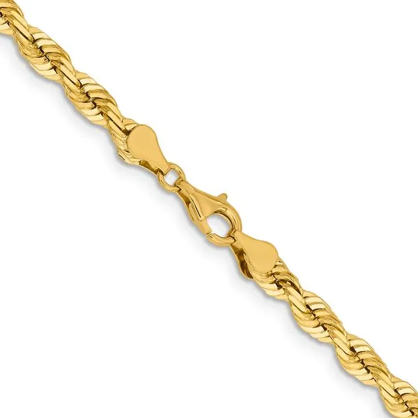 Leslie's 14K 5.5mm Diamond-Cut Rope Chain Image 3 Johnson Jewellers Lindsay, ON