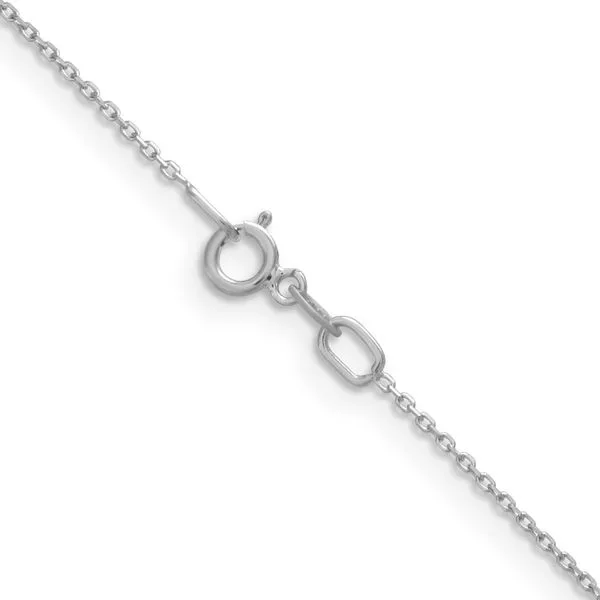 Leslie's 14K White Gold .85mm D/C Rolo Chain Image 3 Johnson Jewellers Lindsay, ON