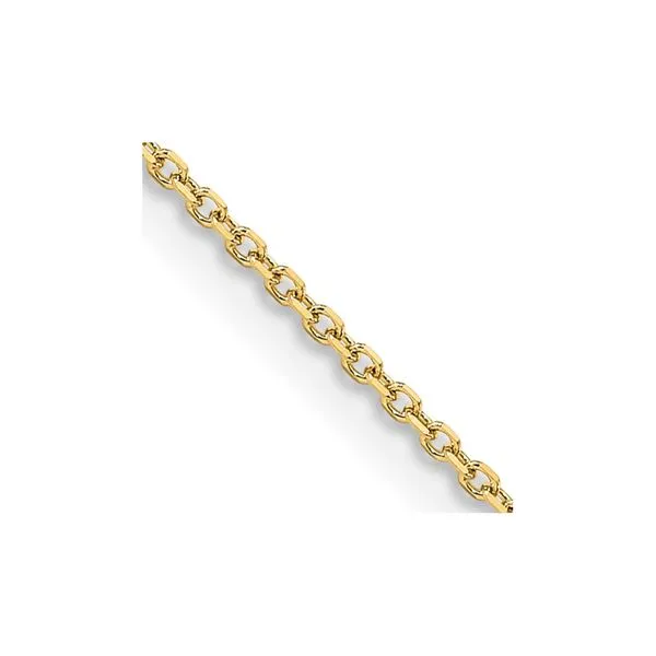 Leslie's 14K 1.05mm D/C Rolo Chain Diamond Design Jewelers Somerset, KY