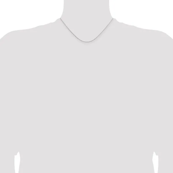 Leslie's 14K White Gold 1.05mm D/C Rolo Chain Image 4 Johnson Jewellers Lindsay, ON