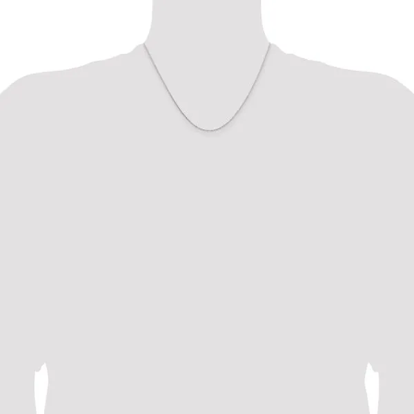 Leslie's 14K White Gold 1.05mm D/C Rolo Chain Image 4 Diamond Design Jewelers Somerset, KY