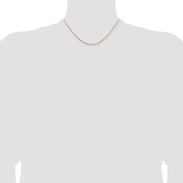 Leslie's 14K 1.10mm Concave Box Chain Image 4 Arlene's Fine Jewelry Vidalia, GA