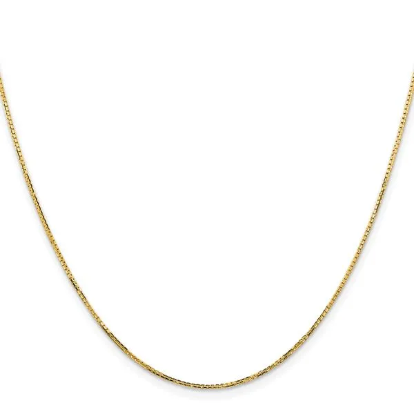 Leslie's 14K 1.10mm Concave Box Chain Image 2 Diny's Jewelers Middleton, WI