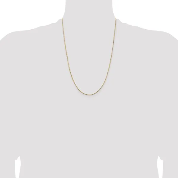 Leslie's 14K 1.10mm Concave Box Chain Image 4 Albert's Jewelers Kingsland, GA