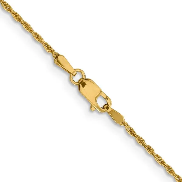 Leslie's 14K 1.3mm Loose Rope Chain Image 3 Spencer's Jewelers Athens, GA
