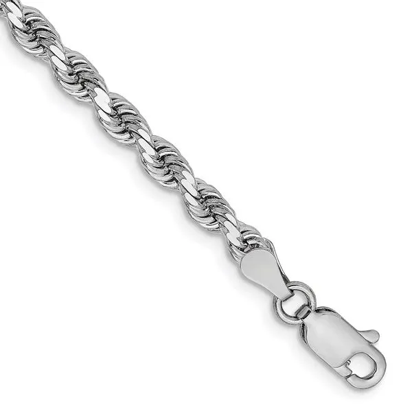 Leslie's 14K White Gold 3.25mm Diamond-Cut Rope Chain Jewelry Design Studio Jensen Beach, FL
