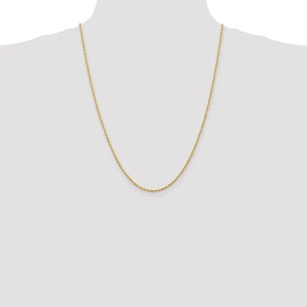 Leslie's 14k 2.00mm Diamond-Cut Lightweight Rope Chain Image 4 Johnson Jewellers Lindsay, ON