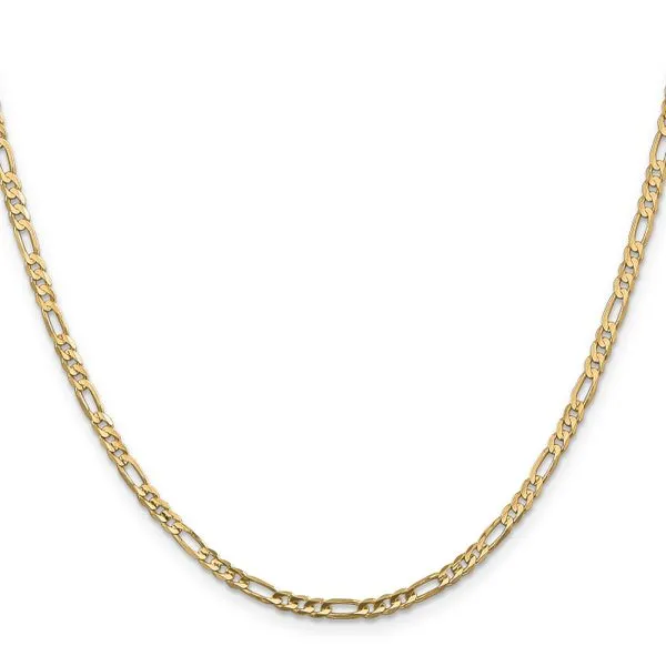 Leslie's 14k 3mm Concave Open Figaro Chain Image 2 Johnson Jewellers Lindsay, ON