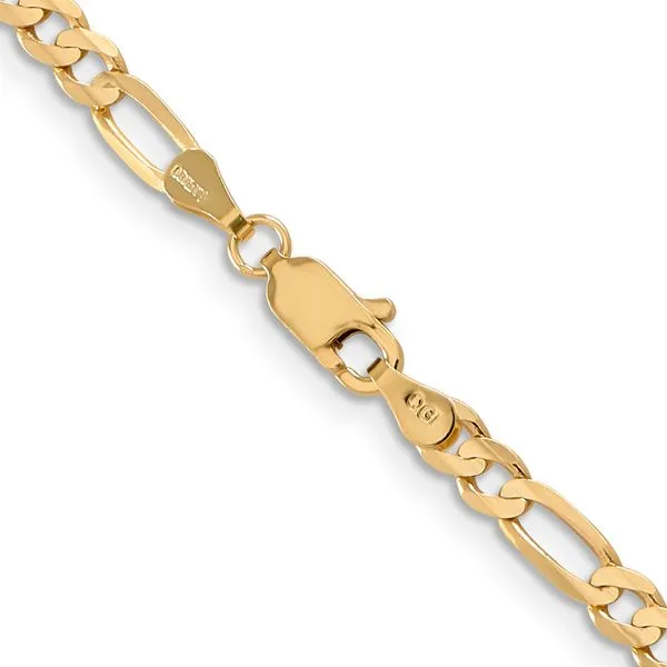 Leslie's 14k 4mm Concave Open Figaro Chain Image 3 Johnson Jewellers Lindsay, ON
