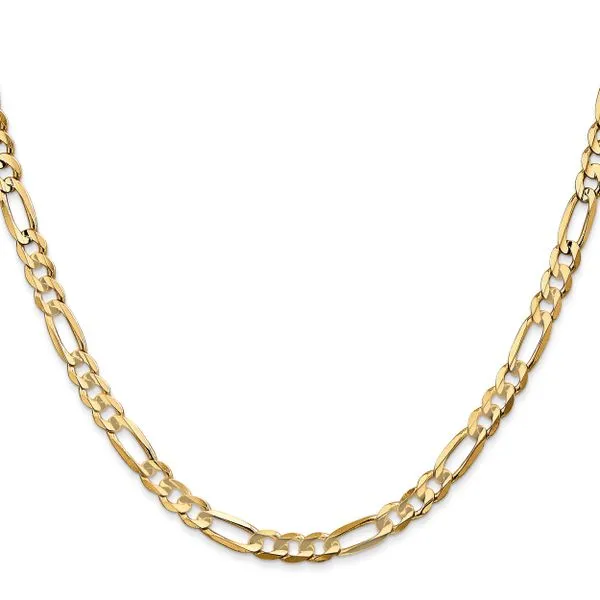 Leslie's 14k 4.5mm Concave Open Figaro Chain Image 2 K & Co Family Jewelers Eagle, ID