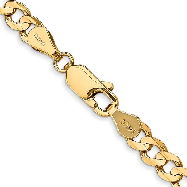 Leslie's 14k 4.5mm Concave Open Figaro Chain Image 3 Diny's Jewelers Middleton, WI