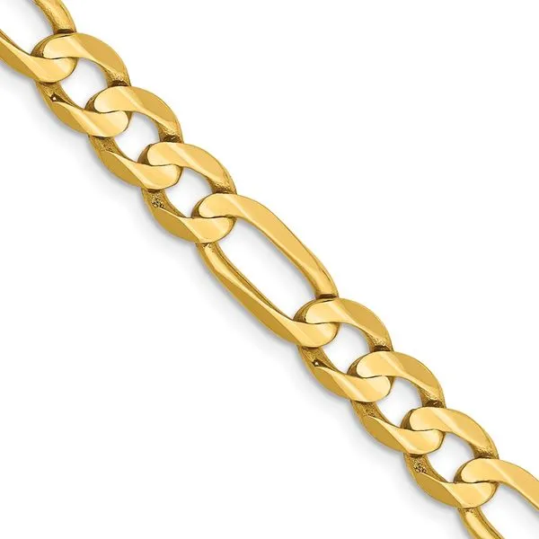 Leslie's 14k 6mm Concave Open Figaro Chain Diny's Jewelers Middleton, WI