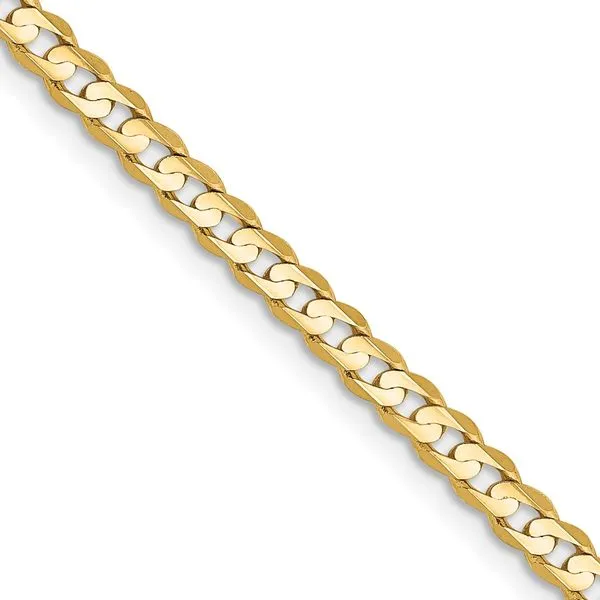 Leslie's 14k 3mm Open Concave Curb Chain Johnson Jewellers Lindsay, ON