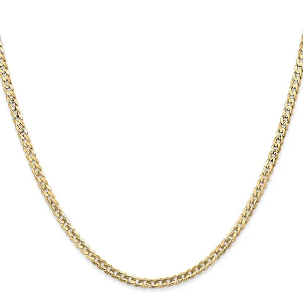 Leslie's 14k 3mm Open Concave Curb Chain Image 2 Johnson Jewellers Lindsay, ON