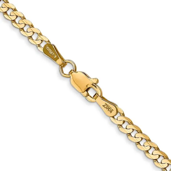 Leslie's 14k 3mm Open Concave Curb Chain Image 3 Johnson Jewellers Lindsay, ON