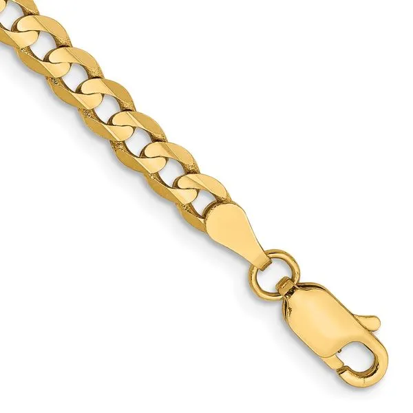 Leslie's 14k 3.8mm Open Concave Curb Chain Johnson Jewellers Lindsay, ON