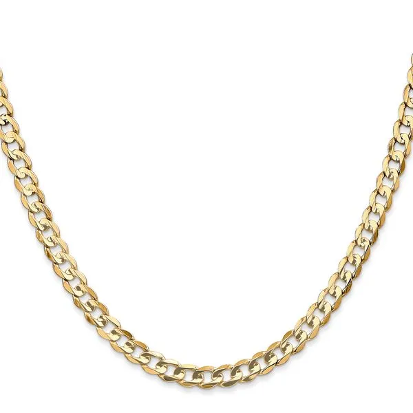 Leslie's 14k 4.5mm Open Concave Curb Chain Image 2 Johnson Jewellers Lindsay, ON