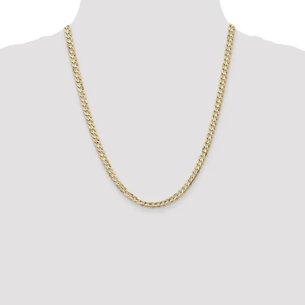 Leslie's 14k 4.5mm Open Concave Curb Chain Image 4 Johnson Jewellers Lindsay, ON