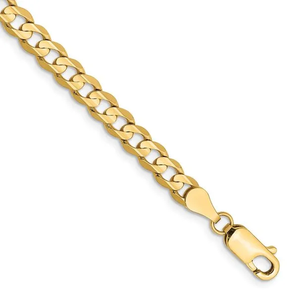Leslie's 14k 4.5mm Open Concave Curb Chain Johnson Jewellers Lindsay, ON